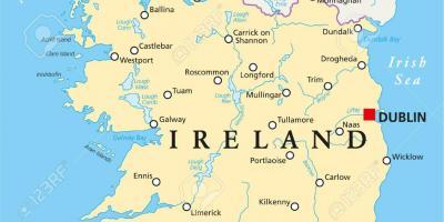 Dublino žemėlapis airija