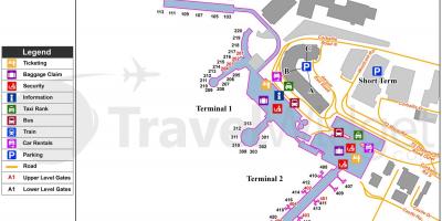 Žemėlapis Dublino oro uostas