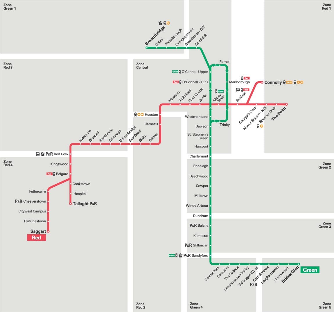 Luas linija žemėlapyje