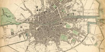 Žemėlapis Dublino 1916 m.