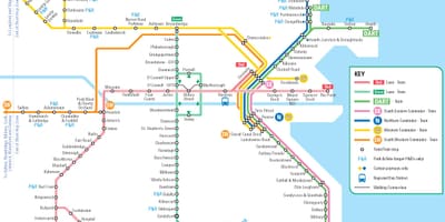 Žemėlapis LĖKTI stočių Dublinas