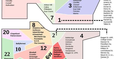 Vietovės žemėlapį Dublinas