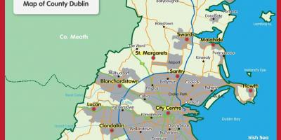 Žemėlapis Dublino apskritis