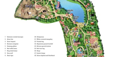 Žemėlapis Dublino zoologijos sodas